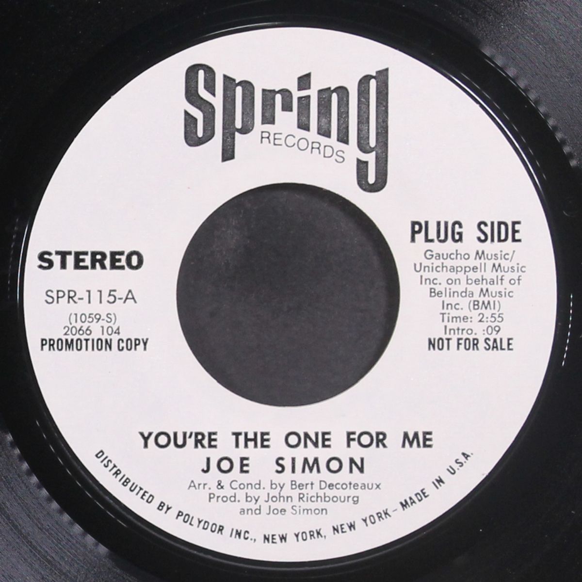 you're the one for me / mono by JOE SIMON