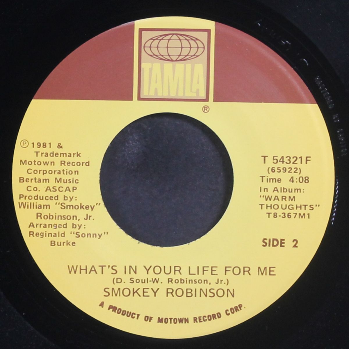 being with you / what's in your life for me by SMOKEY ROBINSON