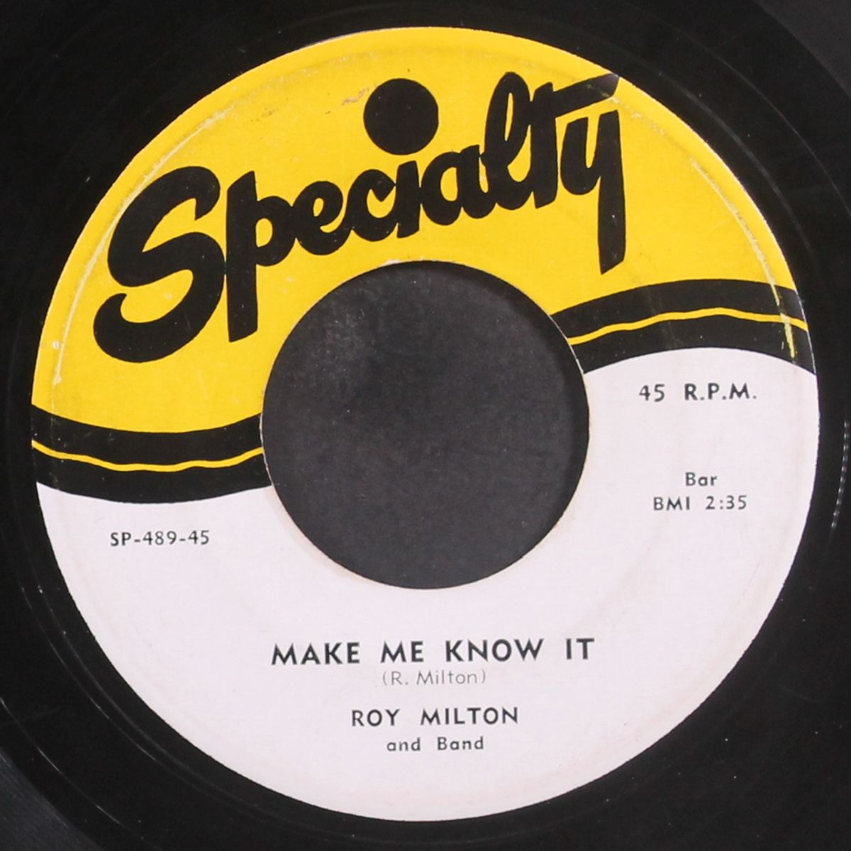 a bird in the hand / make me know it by ROY MILTON