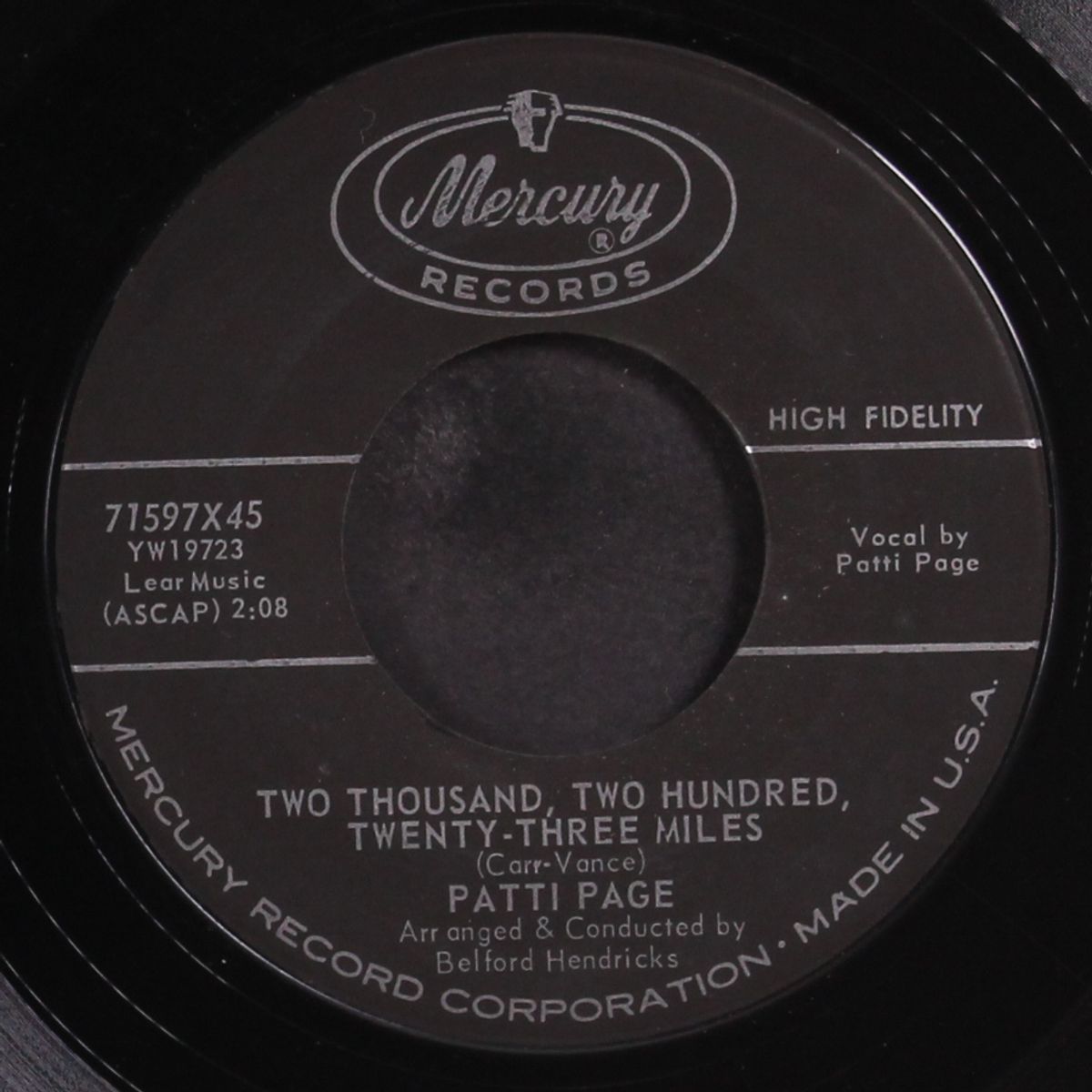 promise me thomas / two thousand, two hundred, twenty-three miles by PATTI PAGE