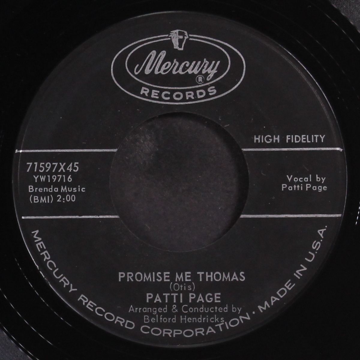promise me thomas / two thousand, two hundred, twenty-three miles by PATTI PAGE