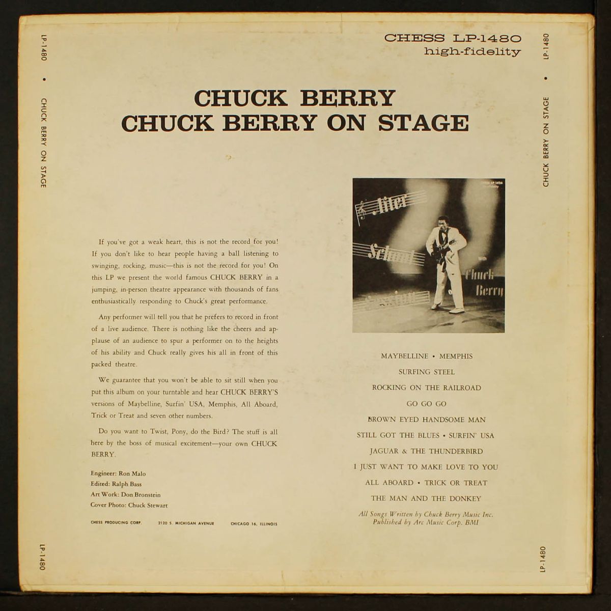 on stage by CHUCK BERRY