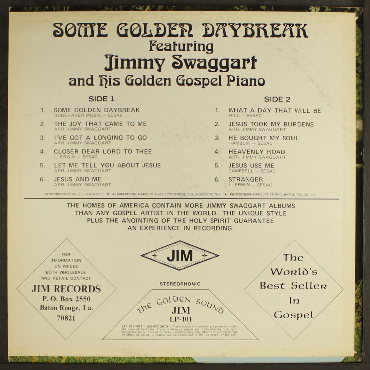some golden daybreak by JIMMY SWAGGART
