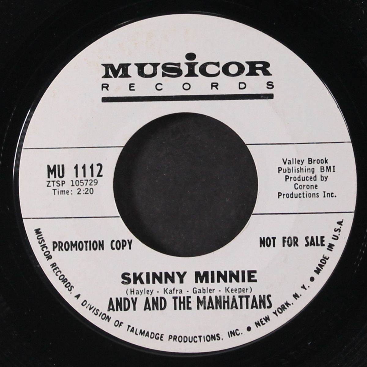 skinny minnie / let your conscience be your guide by ANDY & MANHATTANS