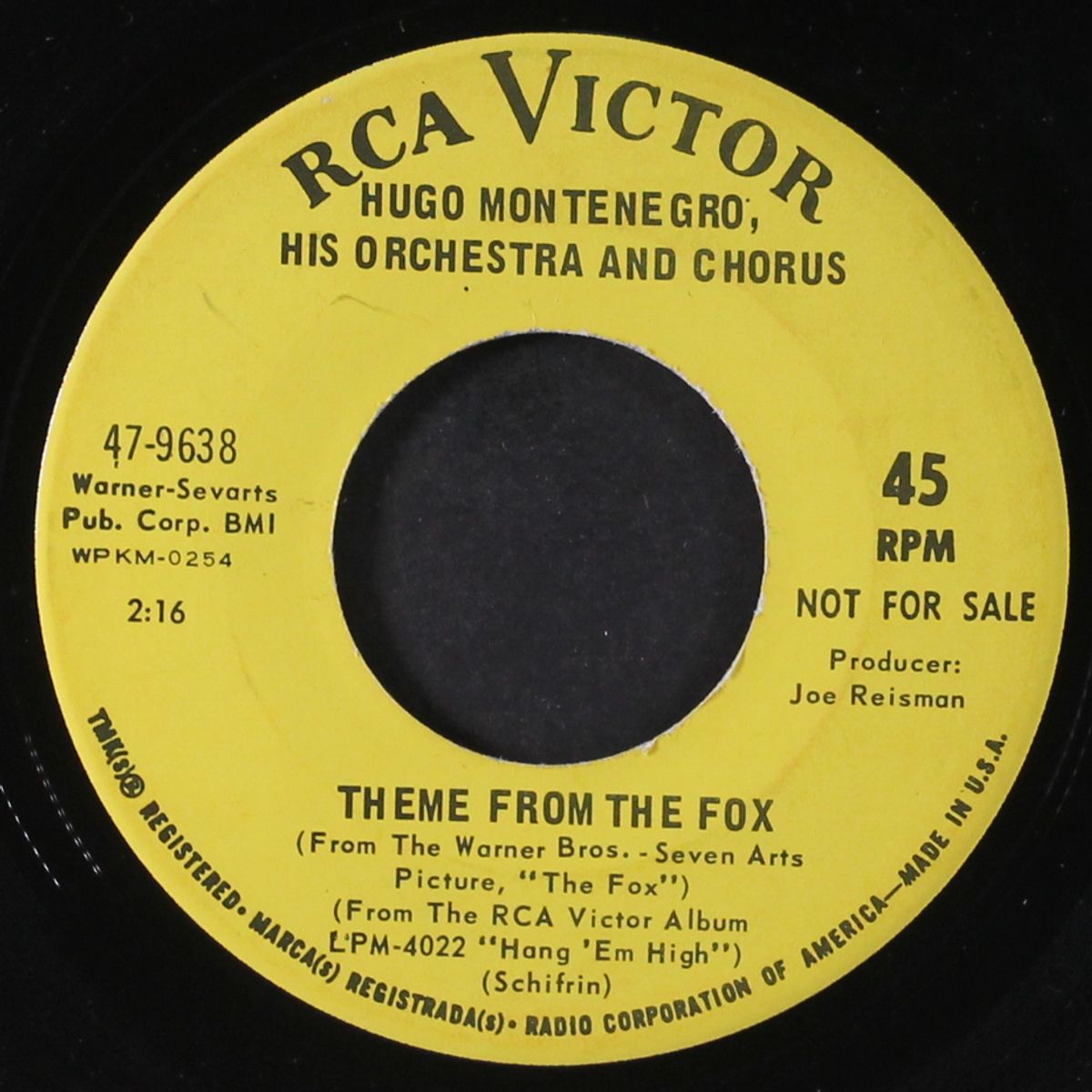 the fox / there's got to be a better way by HUGO MONTENEGRO