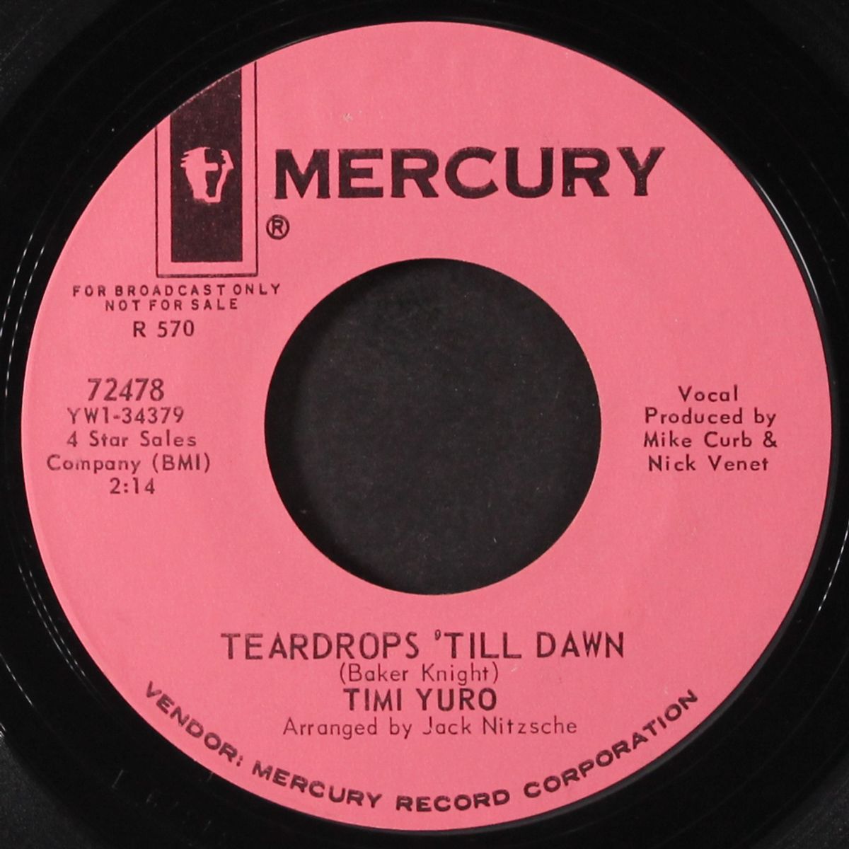 big mistake / teardrops 'till dawn by TIMI YURO