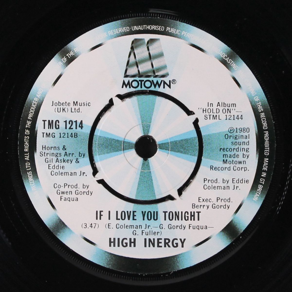 hold on to my love / if i love you tonight by HIGH INERGY