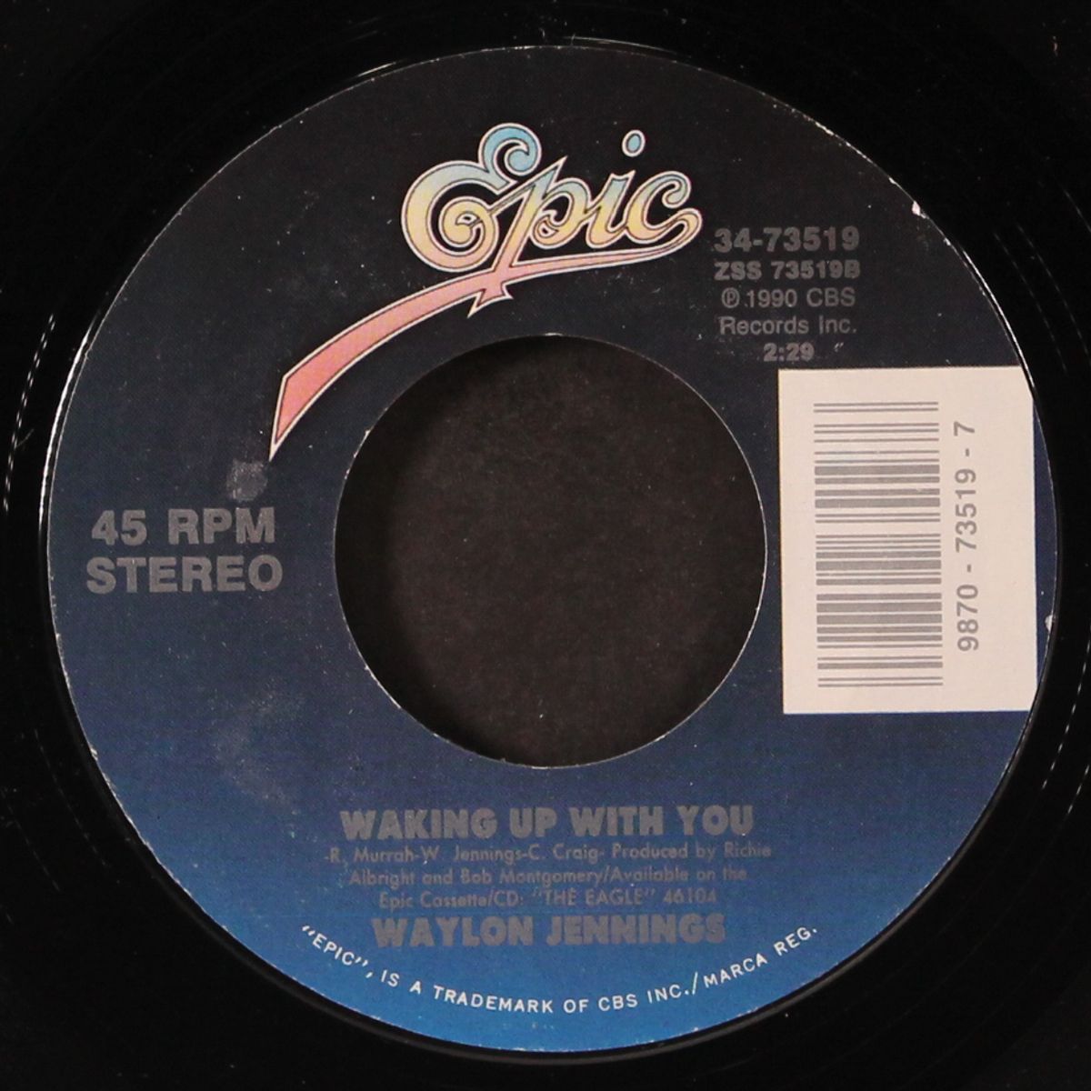 where corn don't grow / waking uo with you by WAYLON JENNINGS