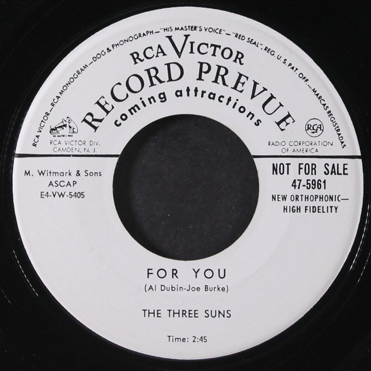 perdido / for you by THE THREE SUNS