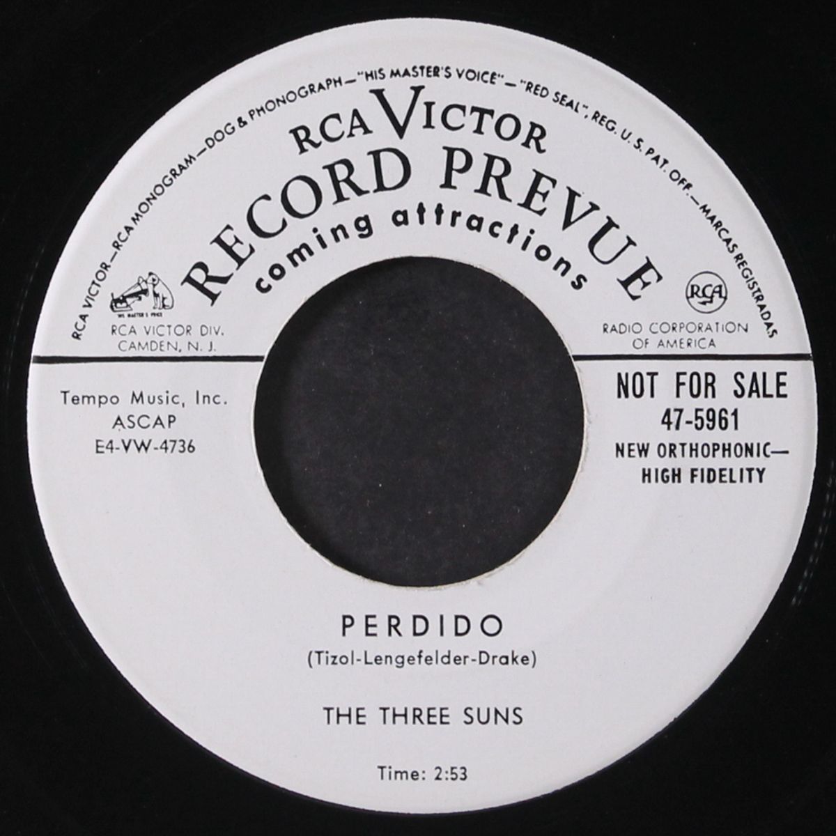 perdido / for you by THE THREE SUNS