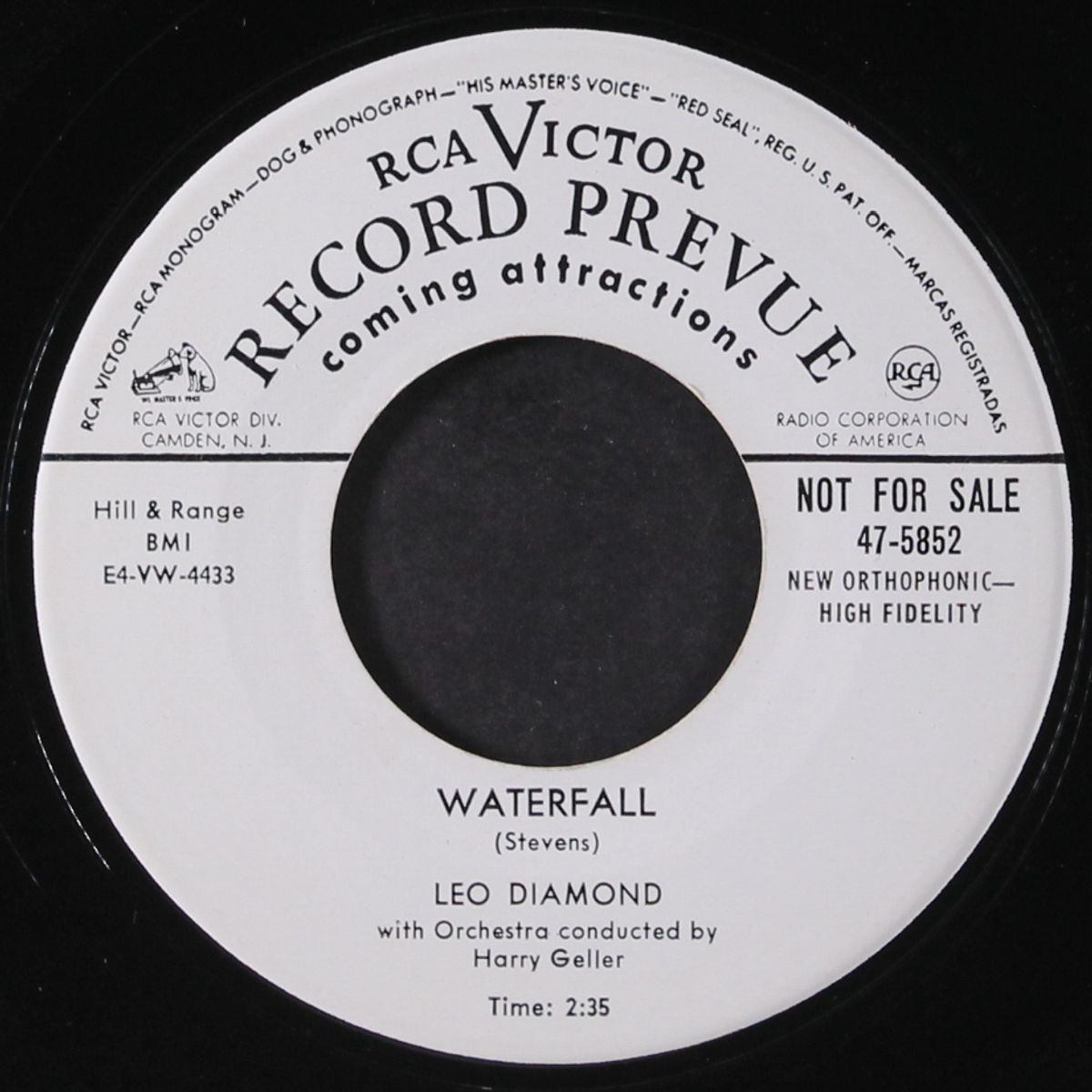 waterfall / little one you're too much by LEO DIAMOND