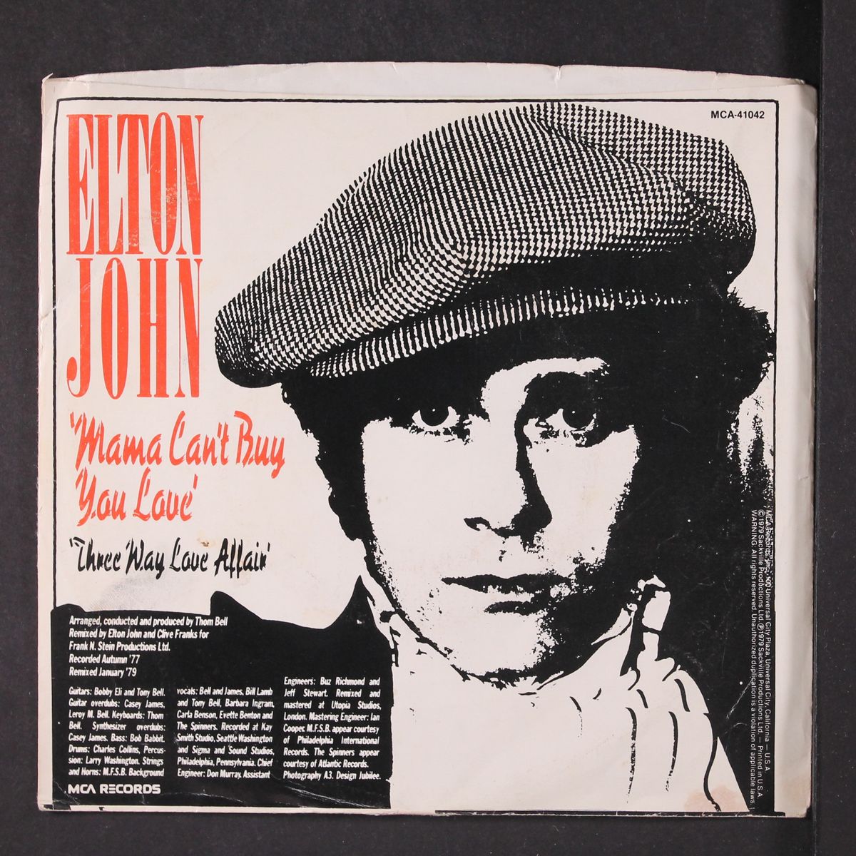 mama can't buy you love / three way love affair by ELTON JOHN