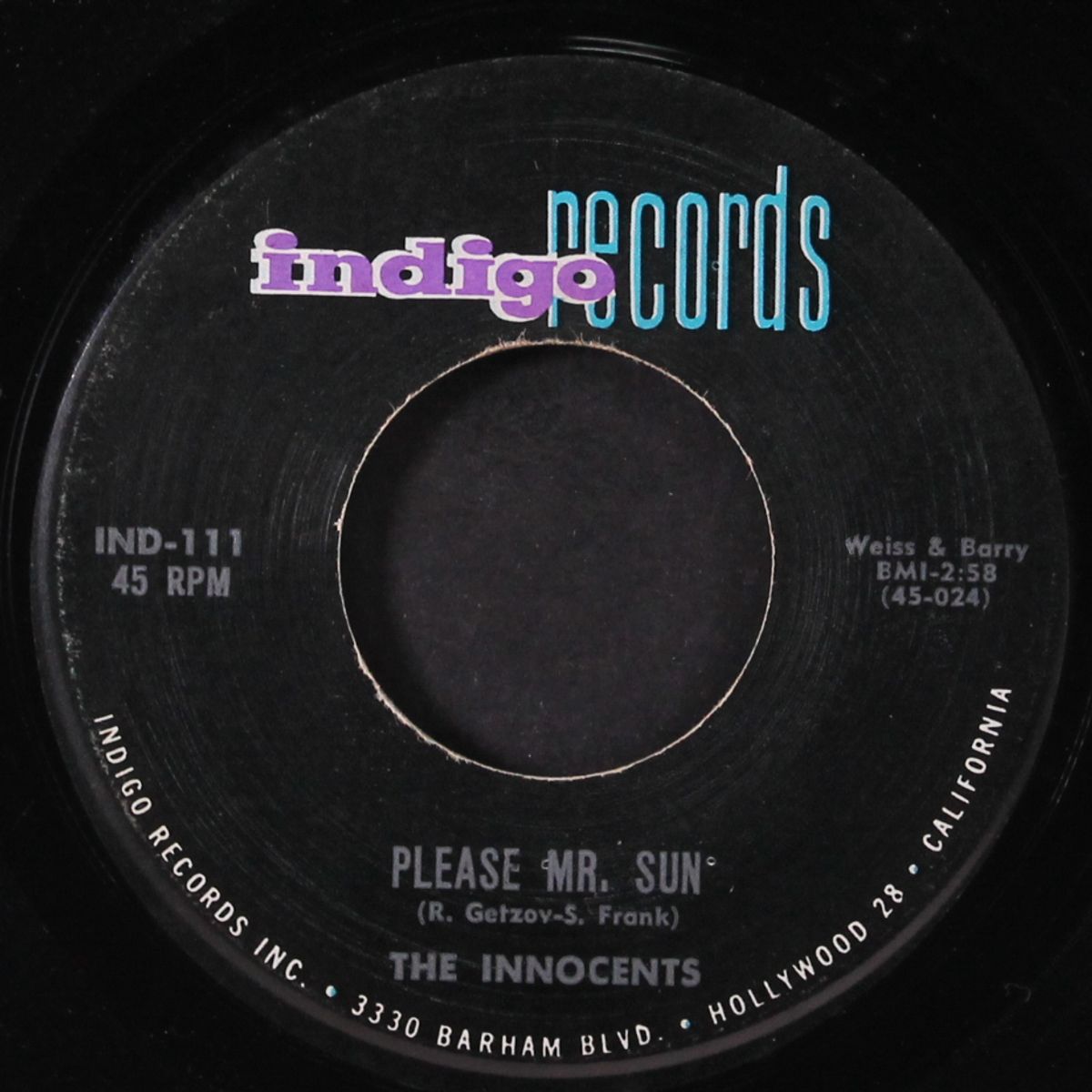 gee whiz / please mr. sun by INNOCENTS