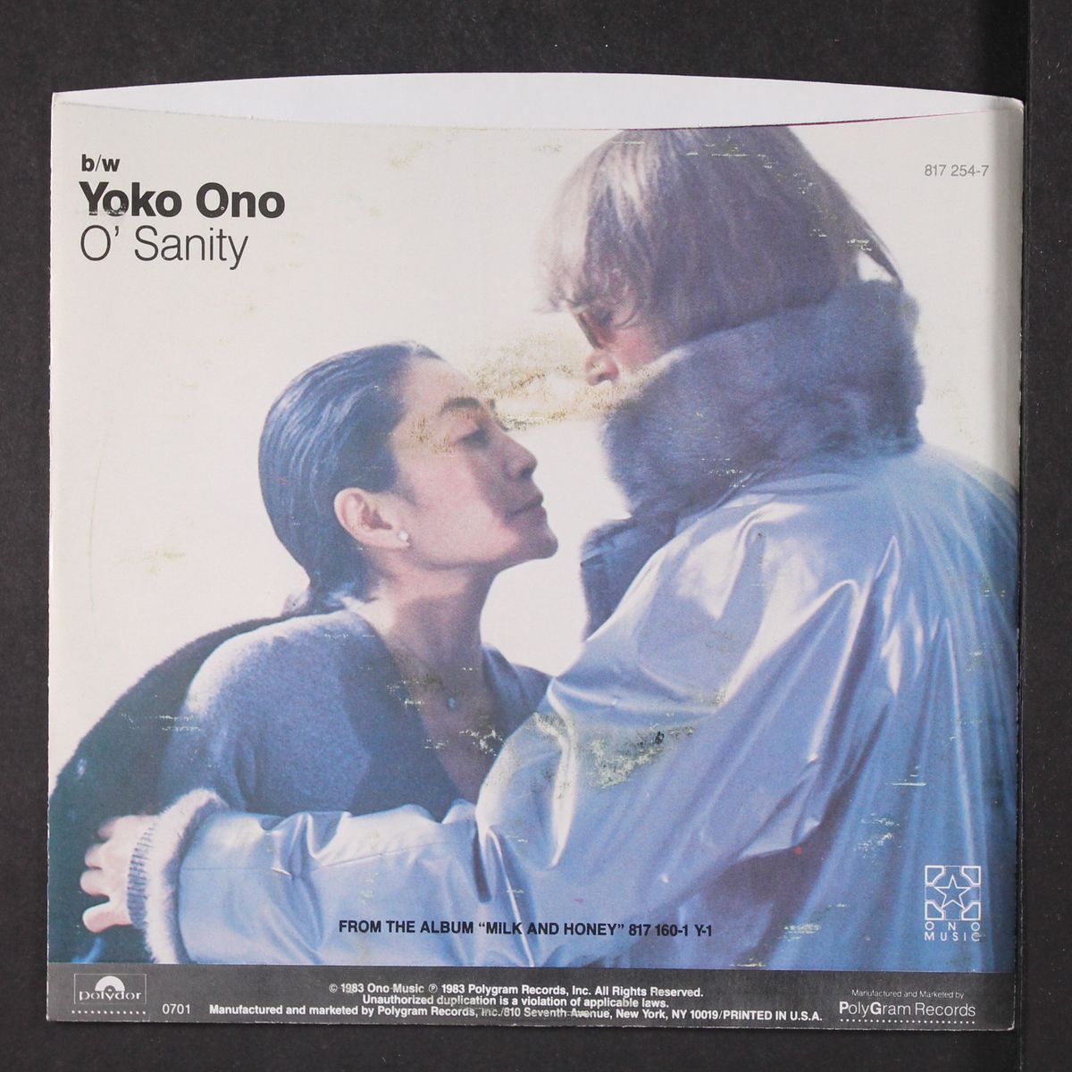 nobody told me / o' sanity by JOHN LENNON & YOKO ONO