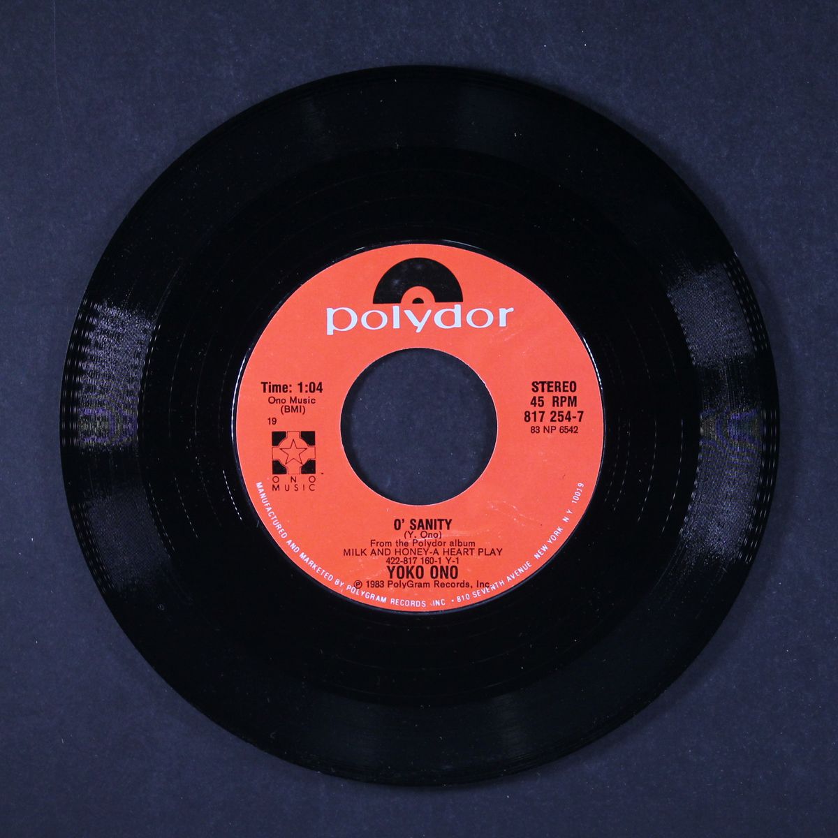 nobody told me / o' sanity by JOHN LENNON & YOKO ONO