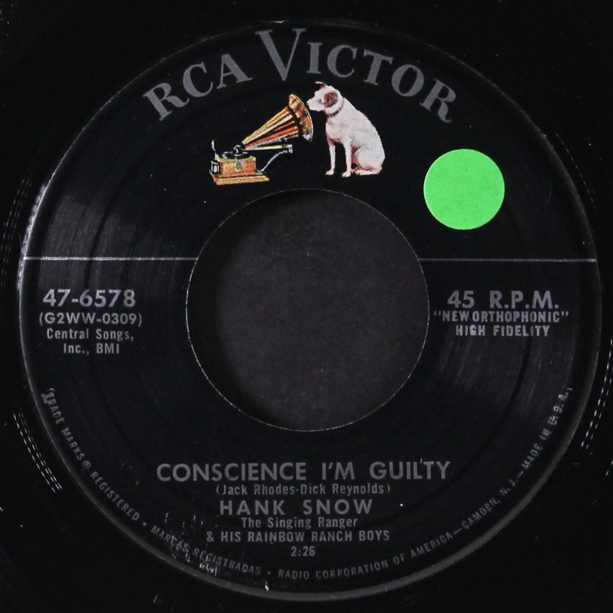 conscience i'm guilty / hula rock by HANK SNOW