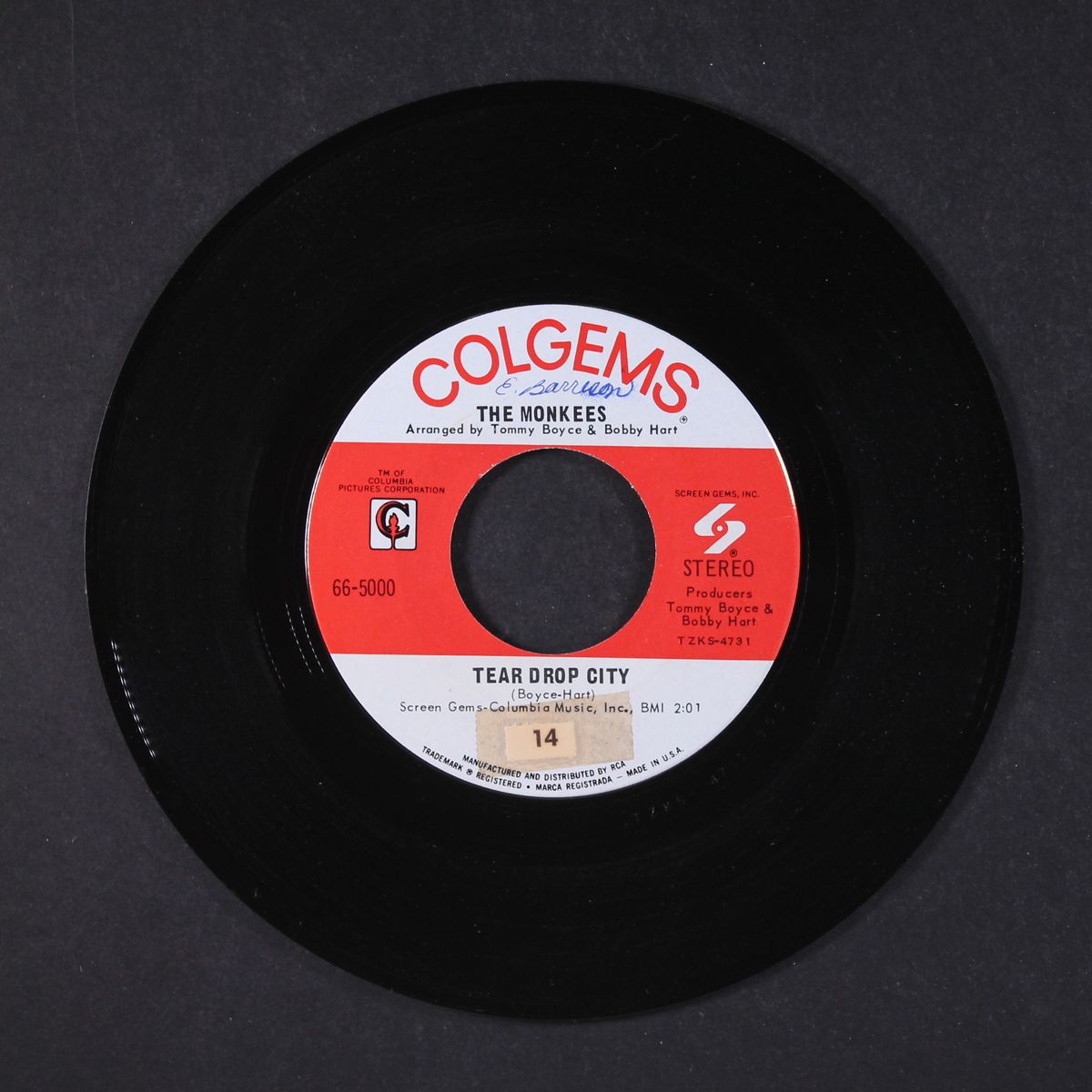 tear drop city / a man without a dream by MONKEES