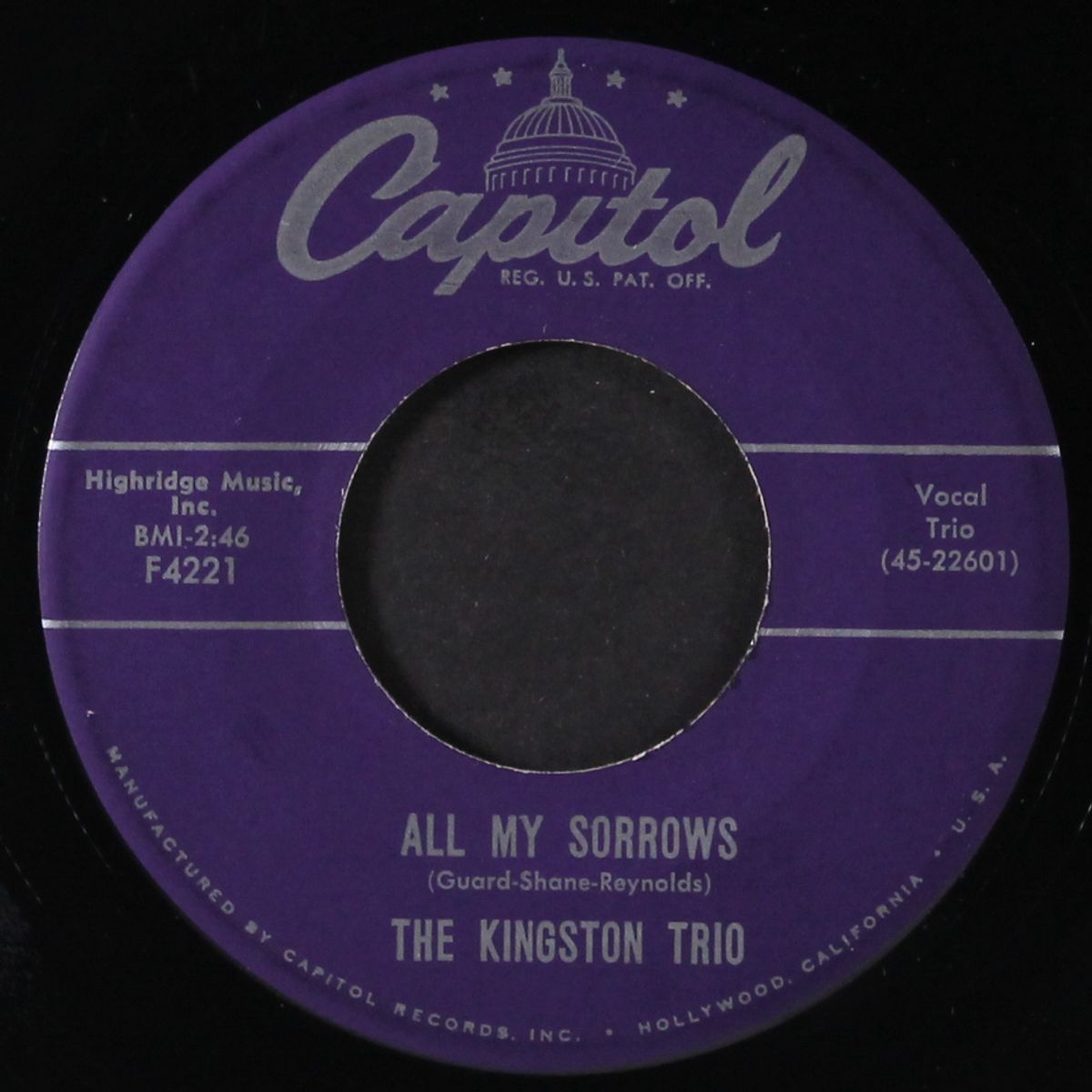 m.t.a. / all my sorrows by KINGSTON TRIO