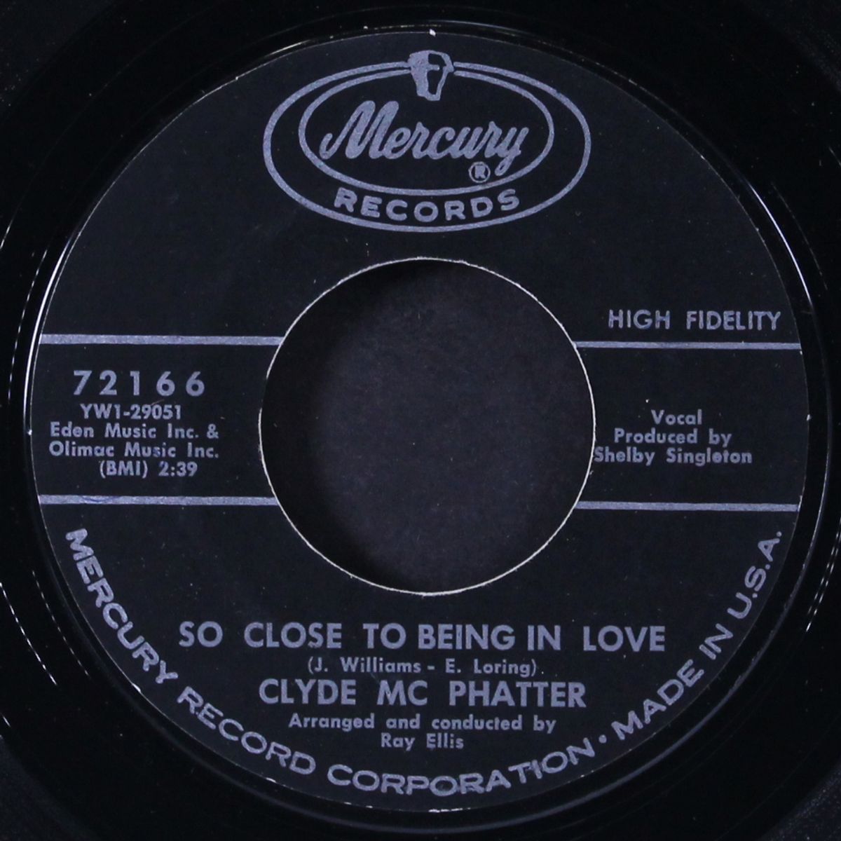 so close to being in love / from one to one by CLYDE MCPHATTER