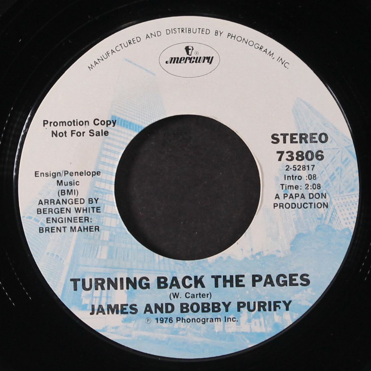 turning back the pages by JAMES & BOBBY PURIFY