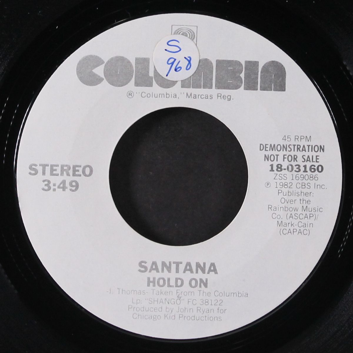 hold on by SANTANA