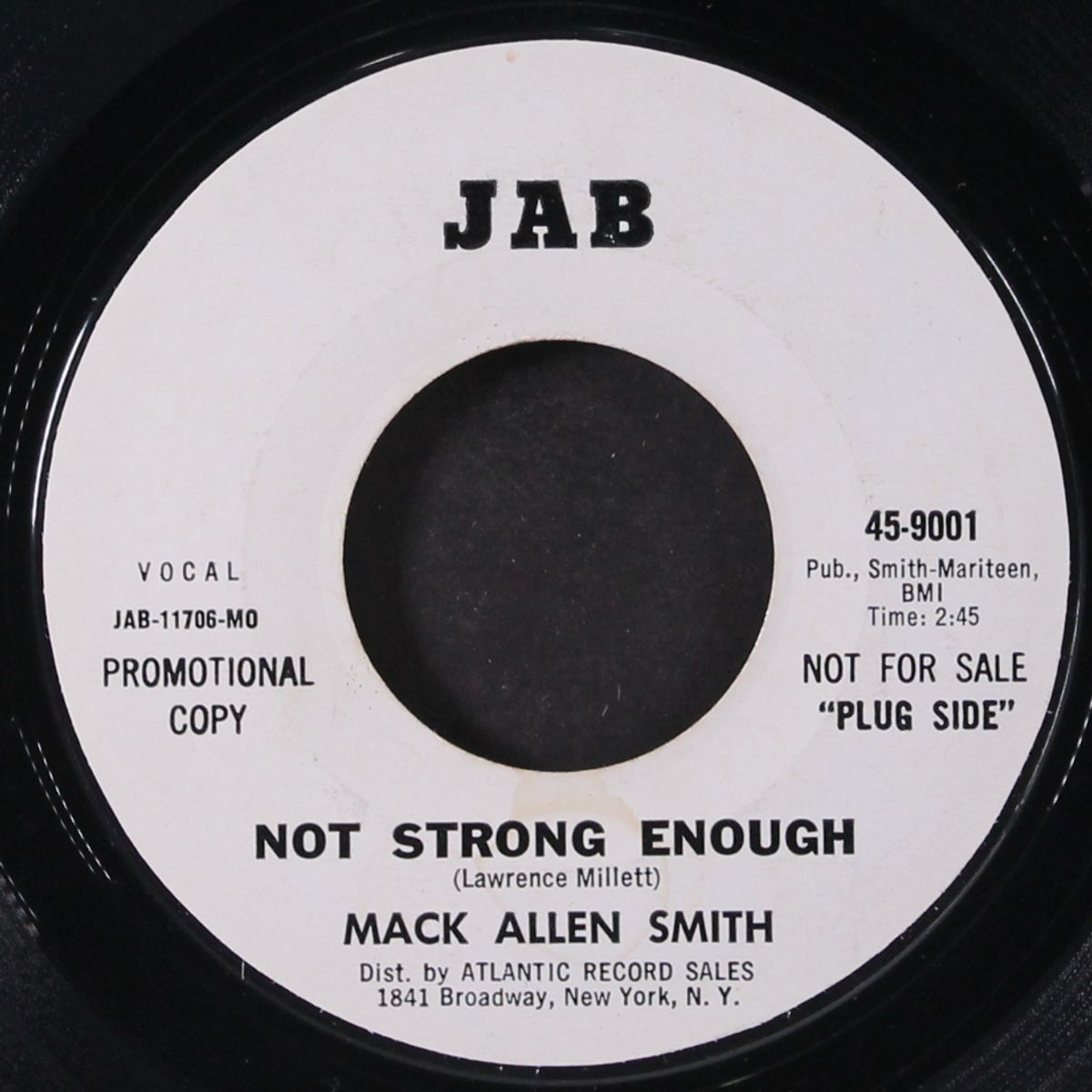 big silver tears / not strong enough by MACK ALLEN SMITH