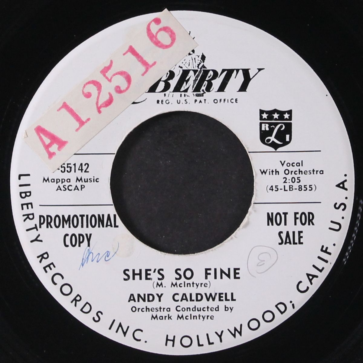 she's so fine / tell me by ANDY CALDWELL