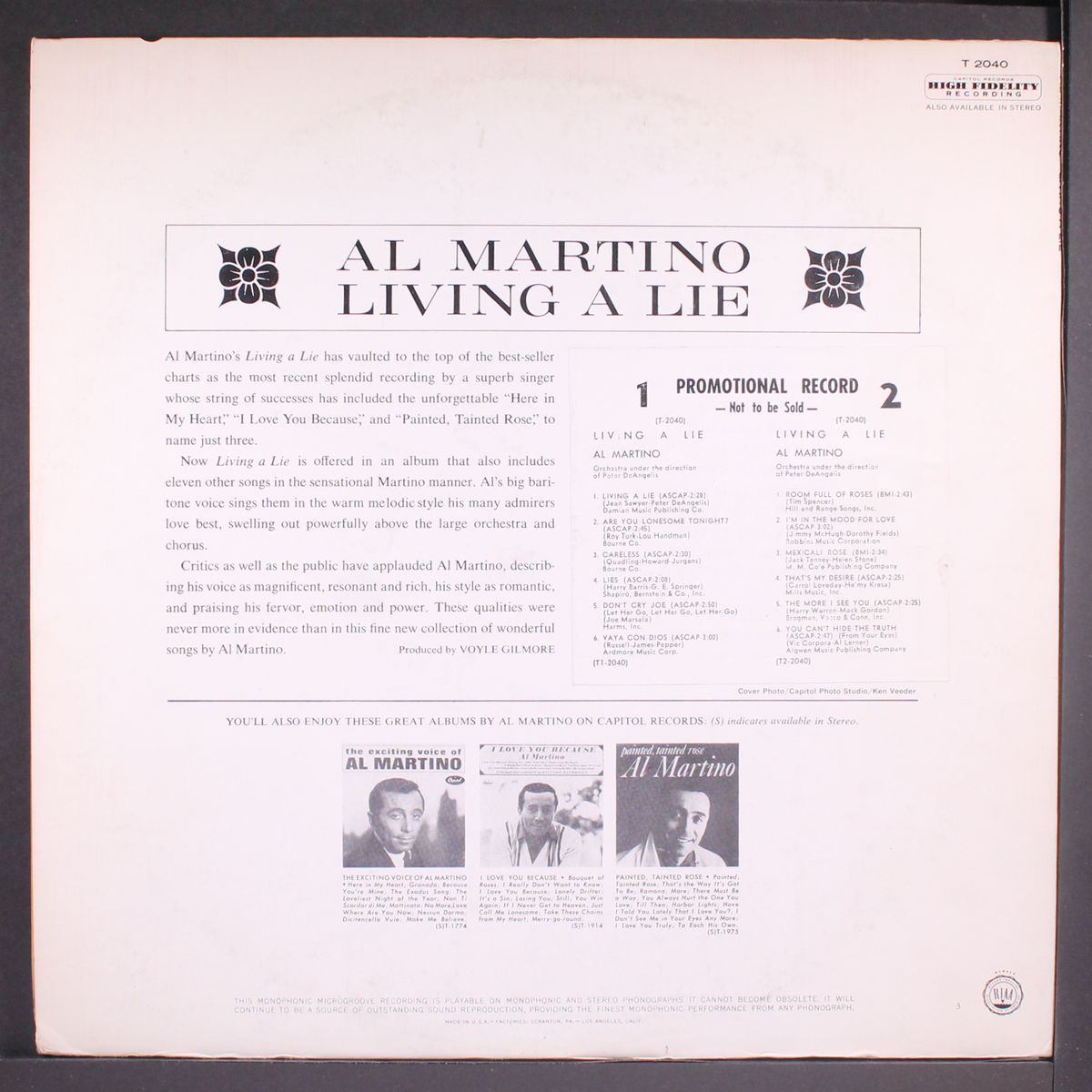 living a lie by AL MARTINO