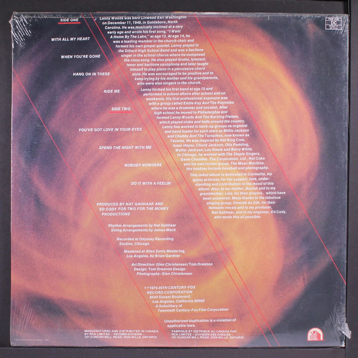 i'm burnin' by LENNY WOODS