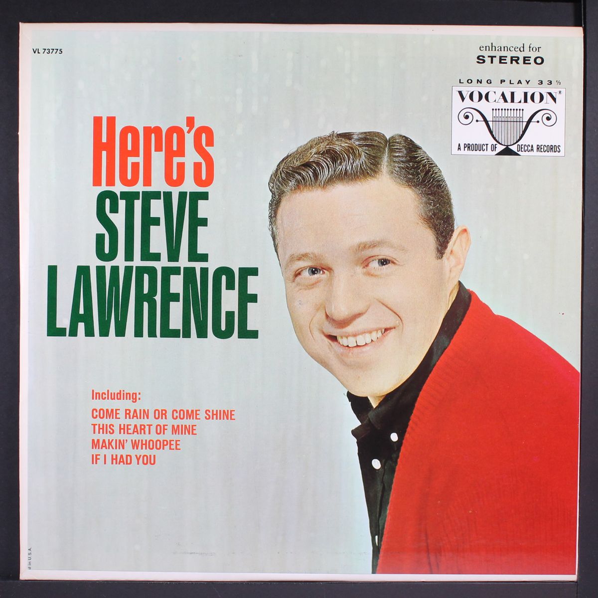 here's by STEVE LAWRENCE