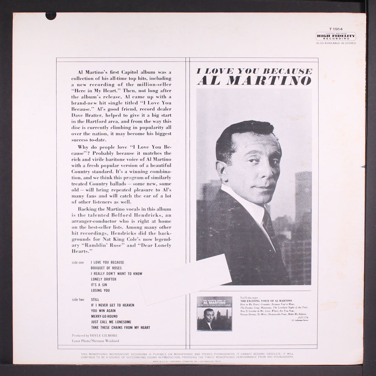 i love you because by AL MARTINO