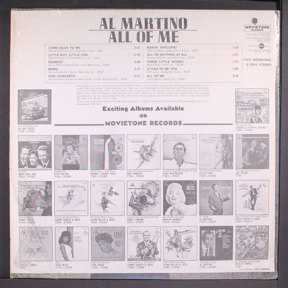 all of me by AL MARTINO
