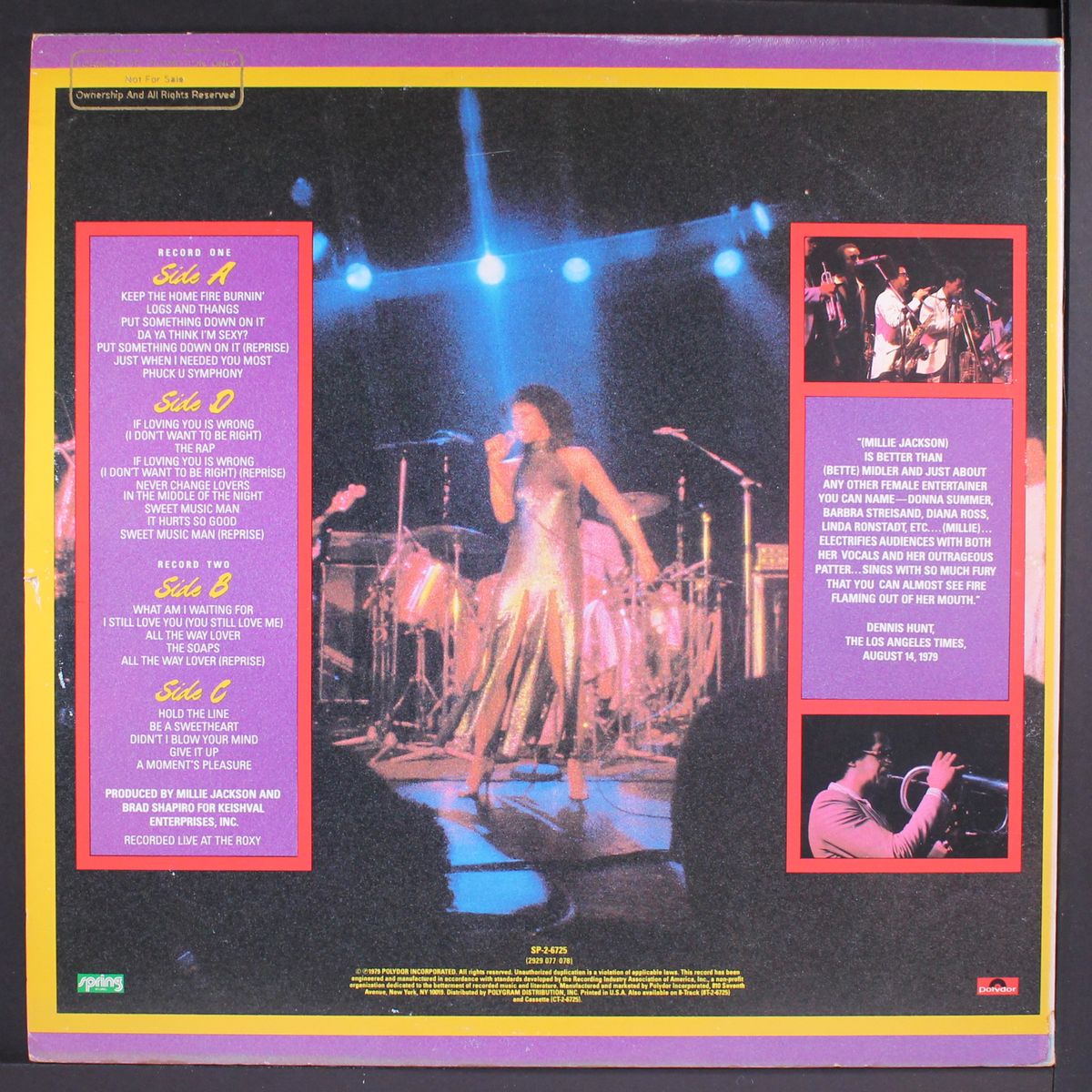 live and uncensored by MILLIE JACKSON