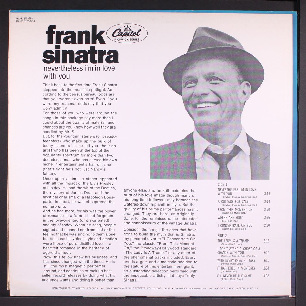 neverthless i'm in love with you by FRANK SINATRA