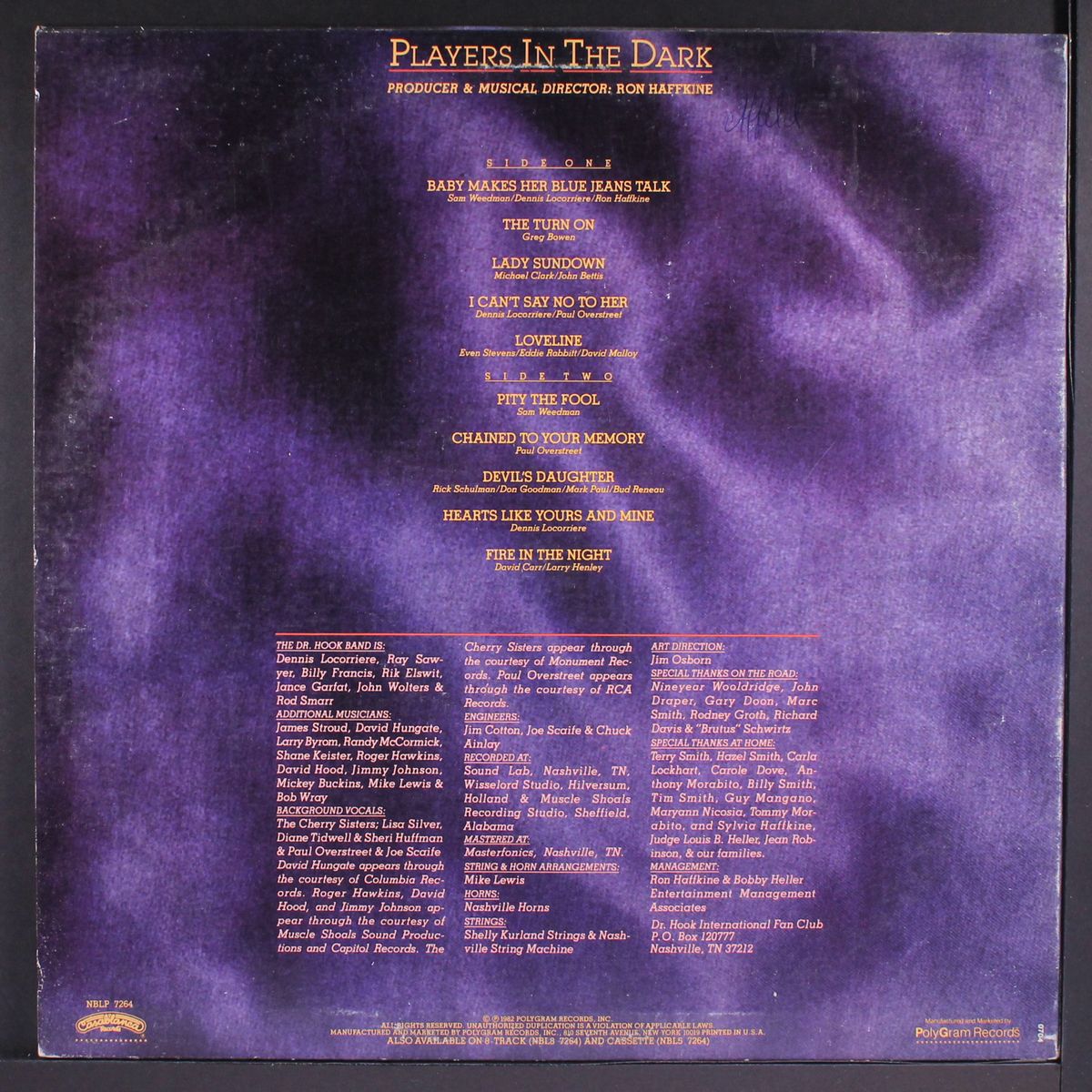 players in the dark by DR. HOOK