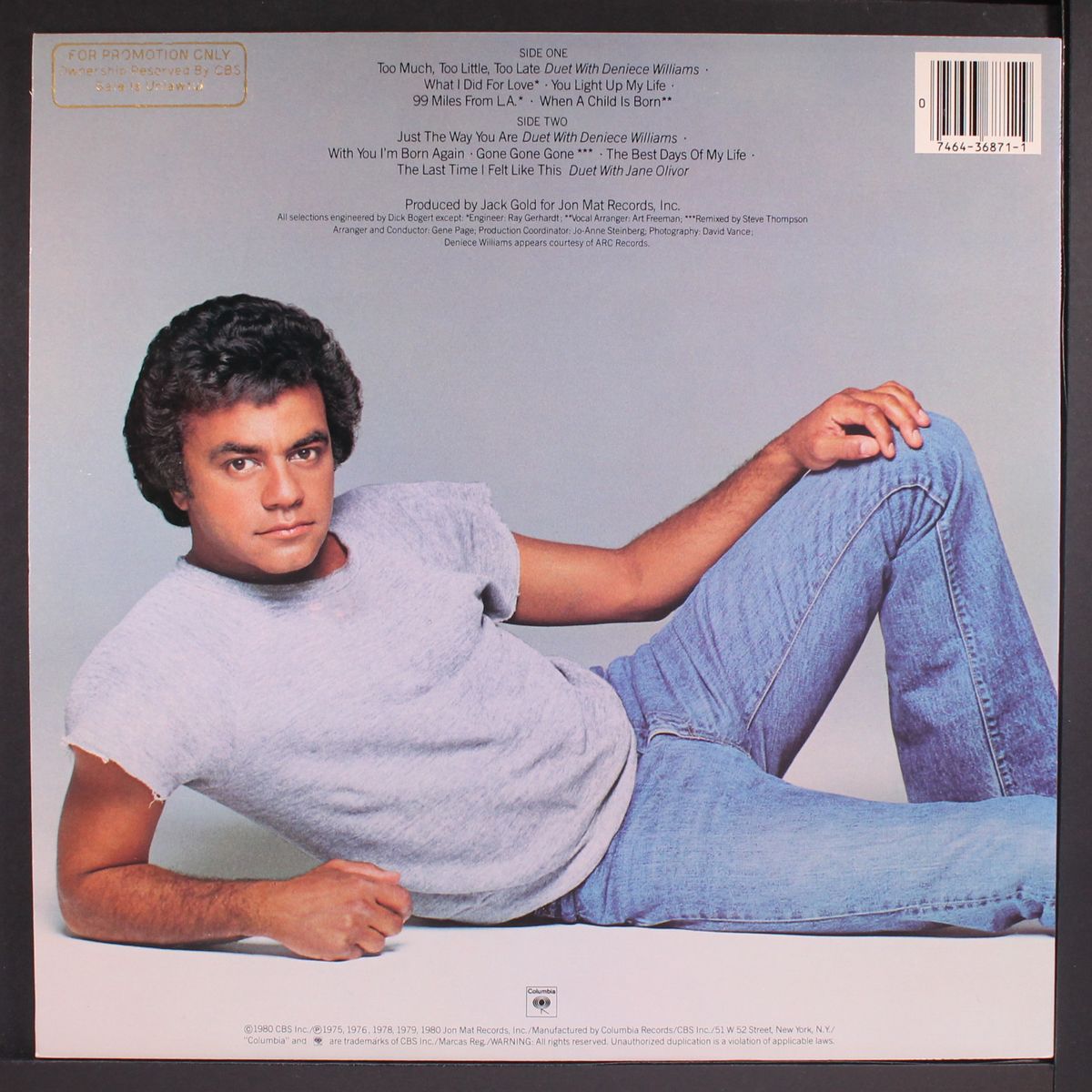 best of, 1975-80 by JOHNNY MATHIS