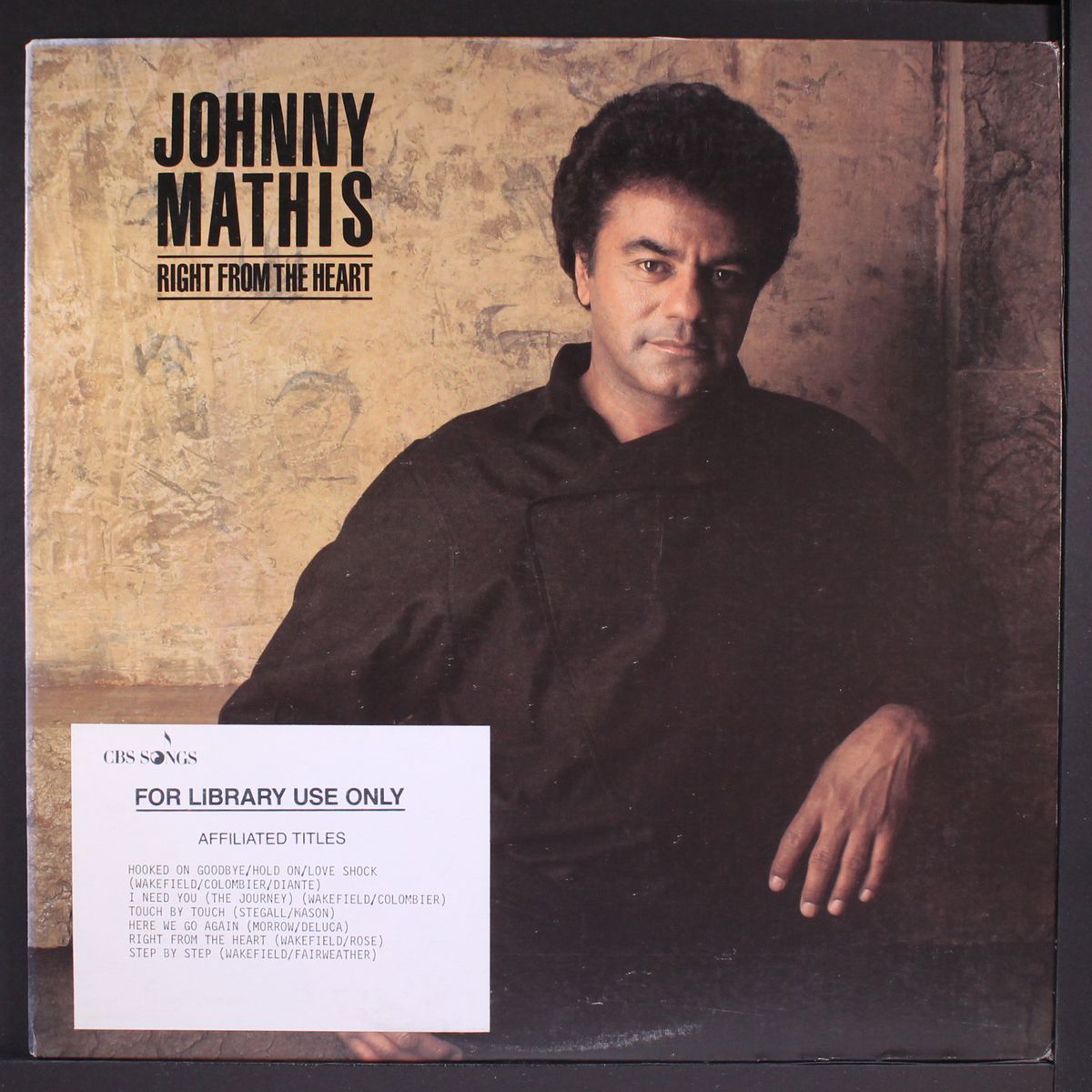 right from the heart by JOHNNY MATHIS