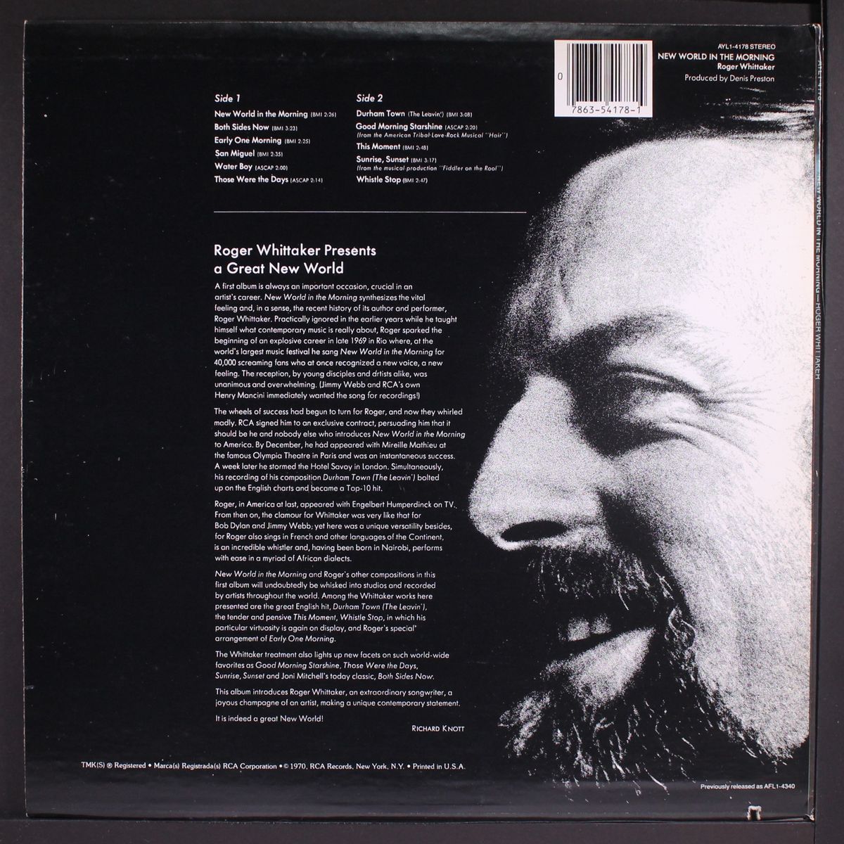 new world in the morning by ROGER WHITTAKER