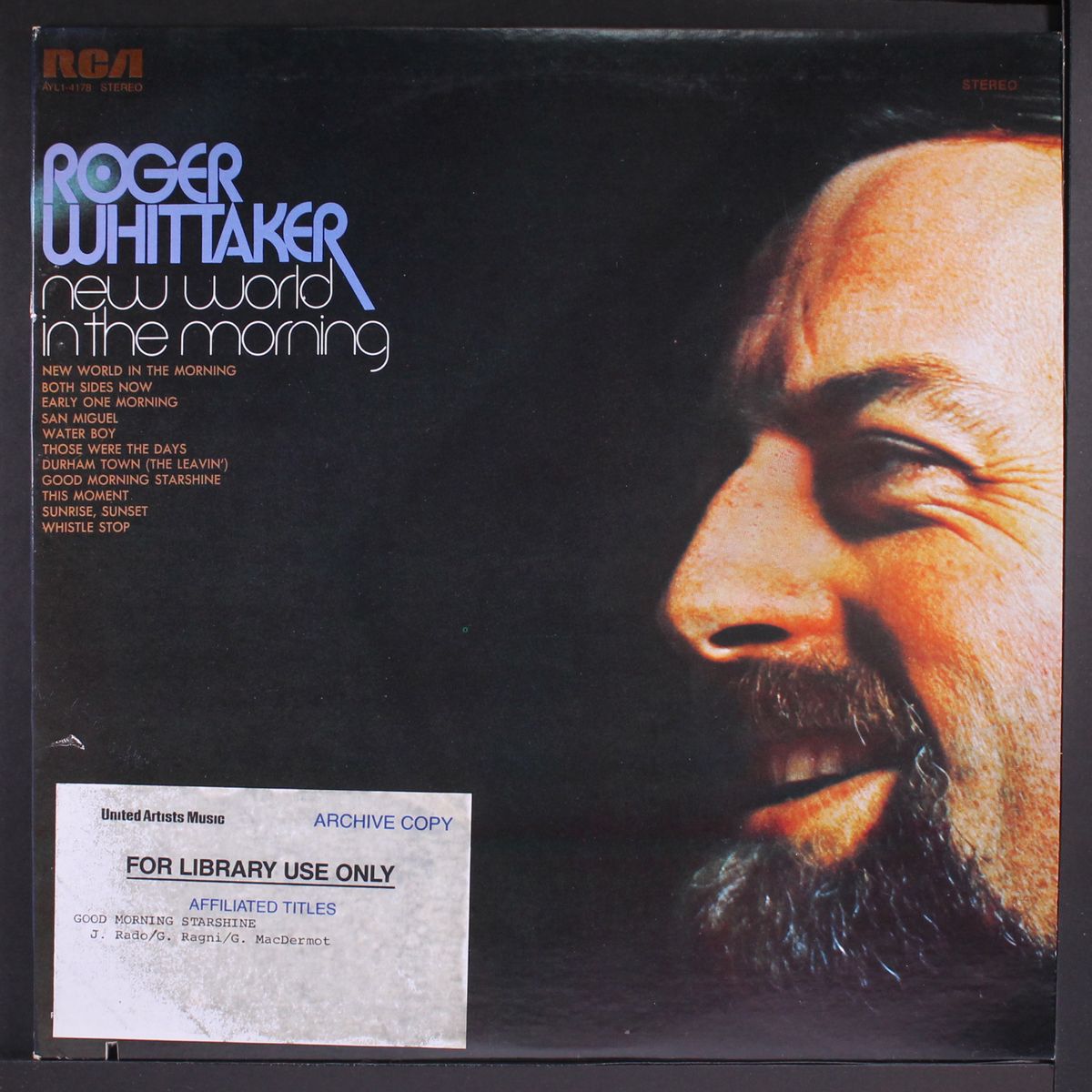 new world in the morning by ROGER WHITTAKER