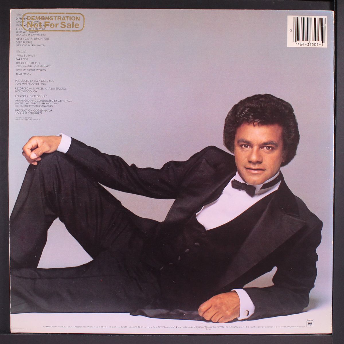 different kinda different by JOHNNY MATHIS