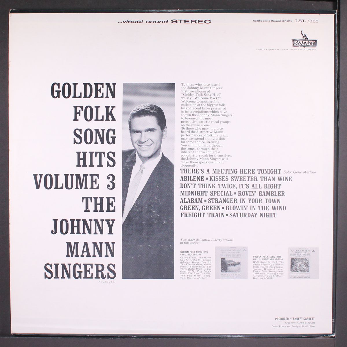 golden folk song hits, vol.3 by JOHNNY MANN SINGERS