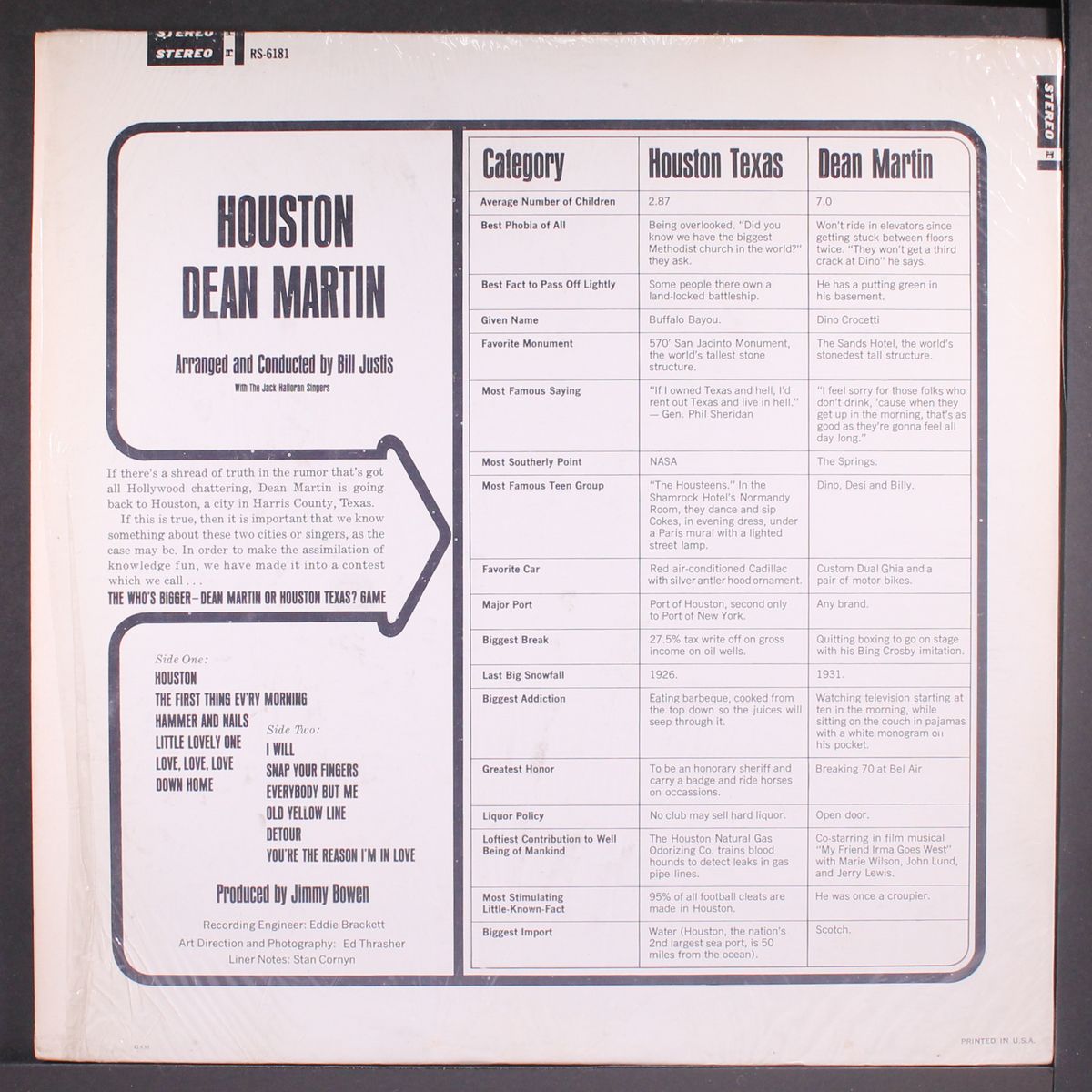 houston by DEAN MARTIN