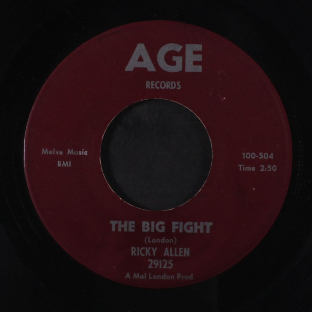 the big fight / help me mama by RICKY ALLEN