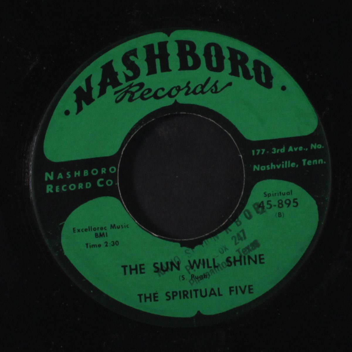 satisfied with him / the sun will shine by SPIRITUAL FIVE