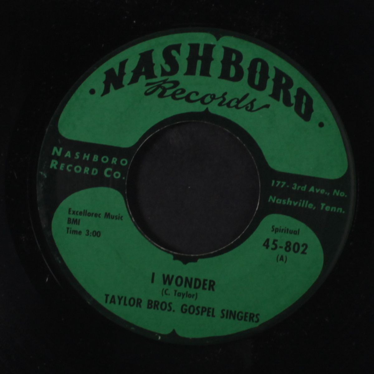 i wonder / i'll slave no more by TAYLOR BROTHERS GOSPEL SINGERS