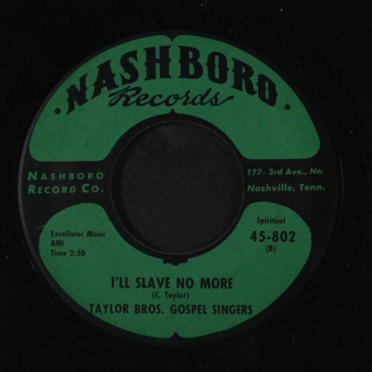i wonder / i'll slave no more by TAYLOR BROTHERS GOSPEL SINGERS
