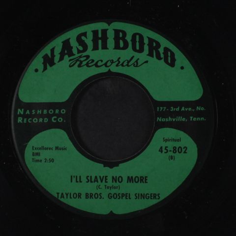 TAYLOR BROTHERS GOSPEL SINGERS