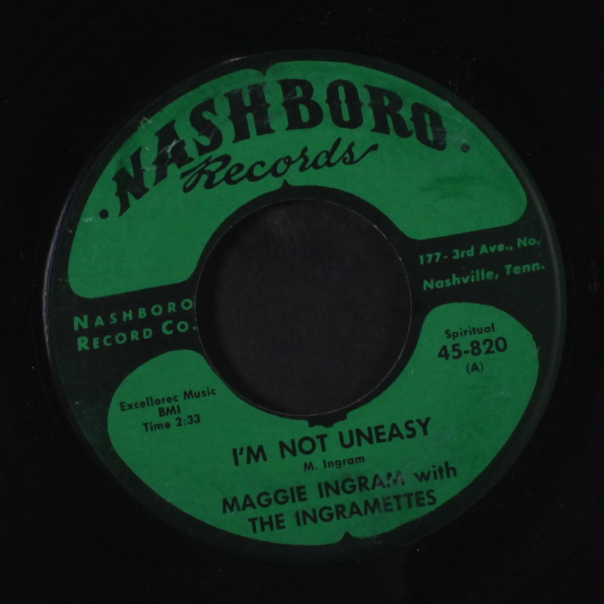 i'm not uneasy / melody of love by MAGGIE INGRAM & INGRAMETTES
