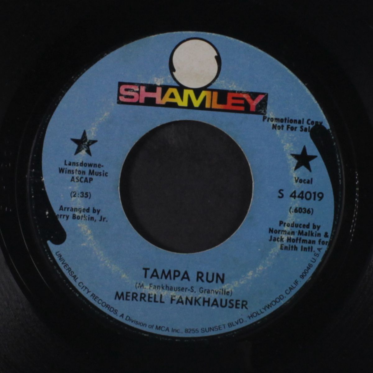 tampa run / everybody's talkin' by MERRELL FANKHAUSER