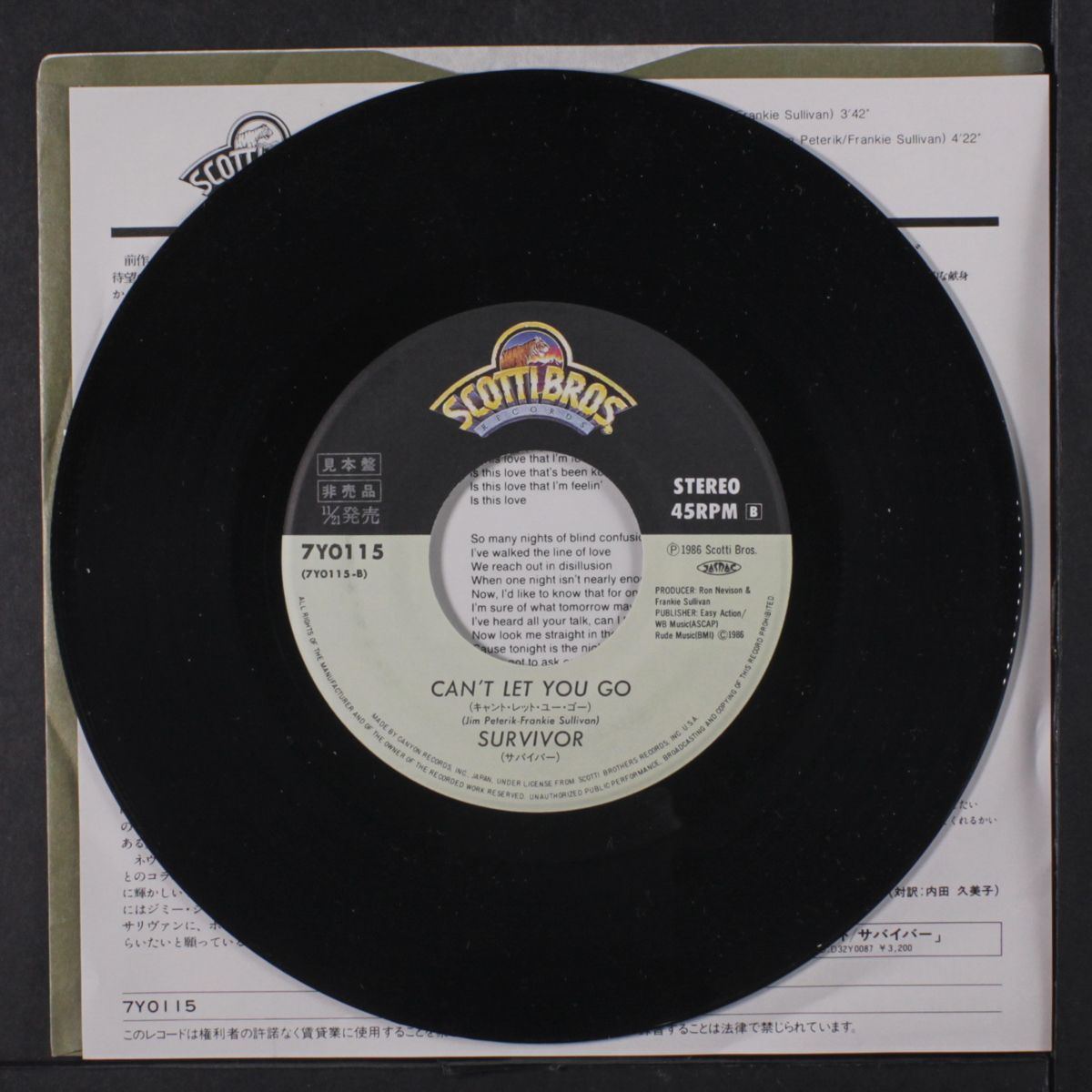is this love / can't let you go by SURVIVOR